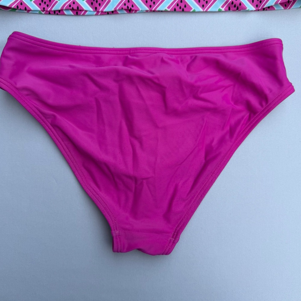 Speedo Tankini Set Watermelon Print Pink Blue Sporty Summer Fruitcore Sz 14 - Picture 12 of 15